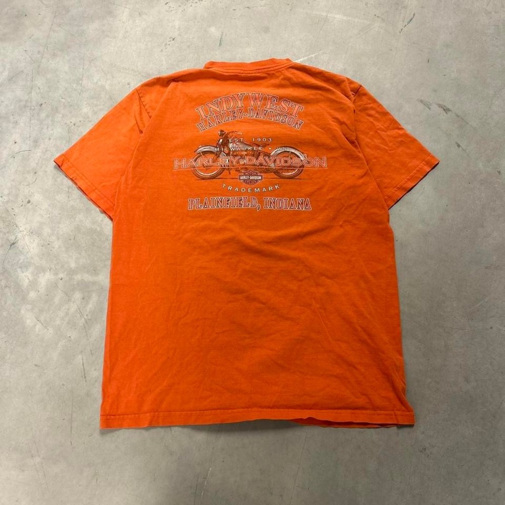 Vintage Harley Davidson Orange‎ Shirt